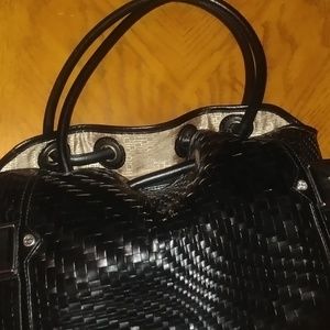 Cole Haan Genevieve weave handbag.
